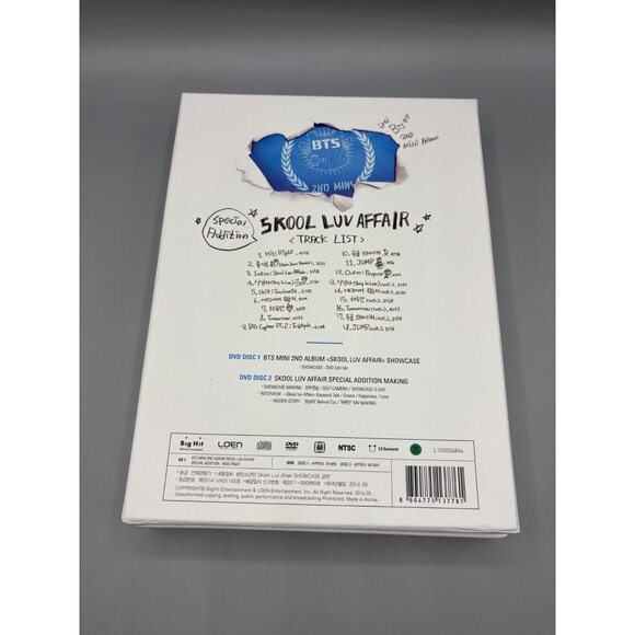 BTS Skool Luv Affair‎ Special Addition 2nd Mini Album CD Set - Picture 4 of 4